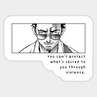 Tatsu - The way of the househusband quote Sticker